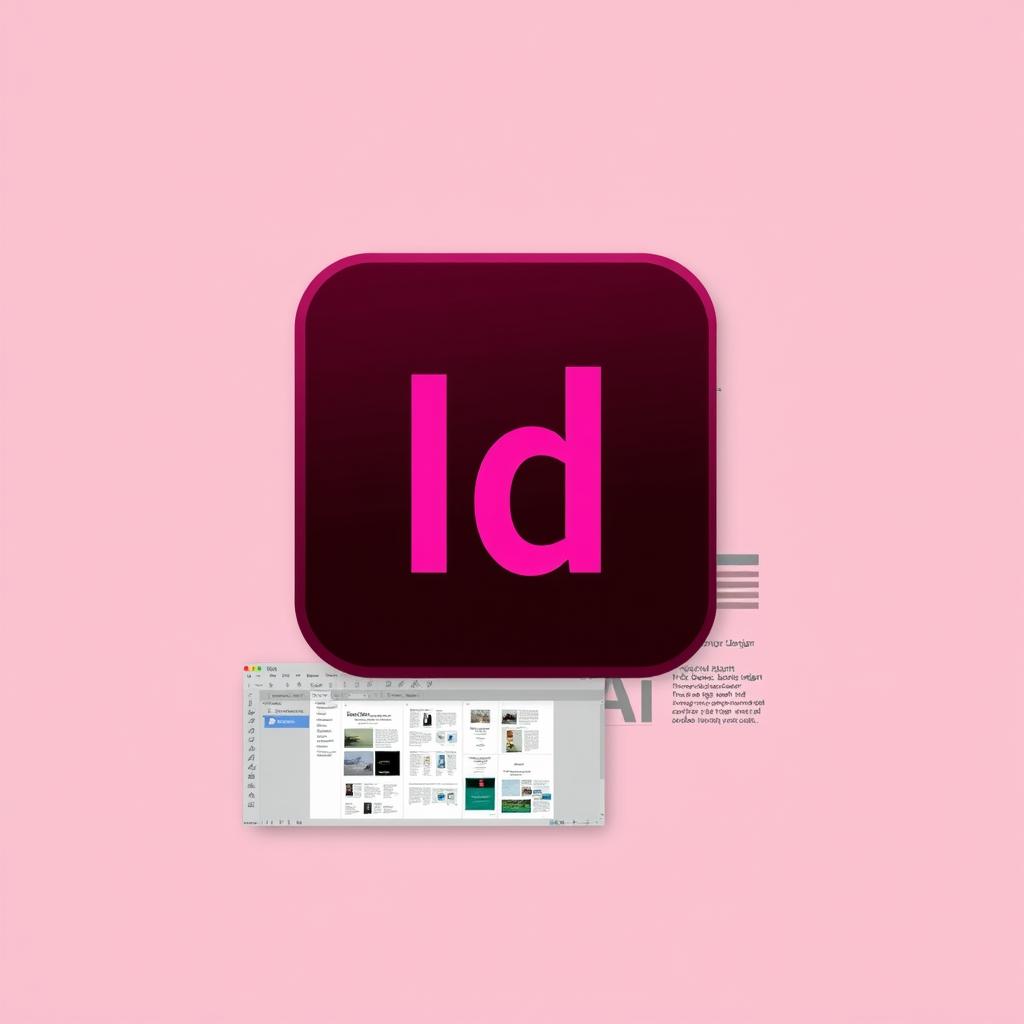 Adobe InDesign图标和界面展示