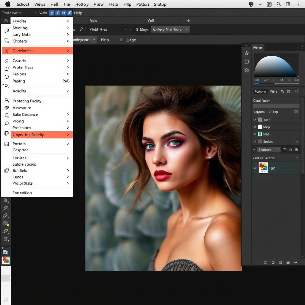 Adobe Photoshop 2023最新版界面展示，显示照片编辑功能