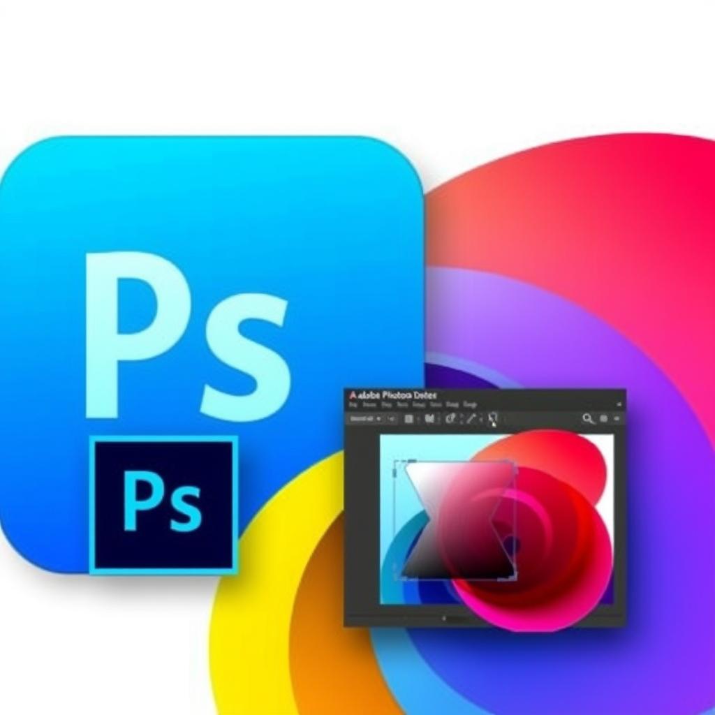 Adobe Photoshop图标和界面展示