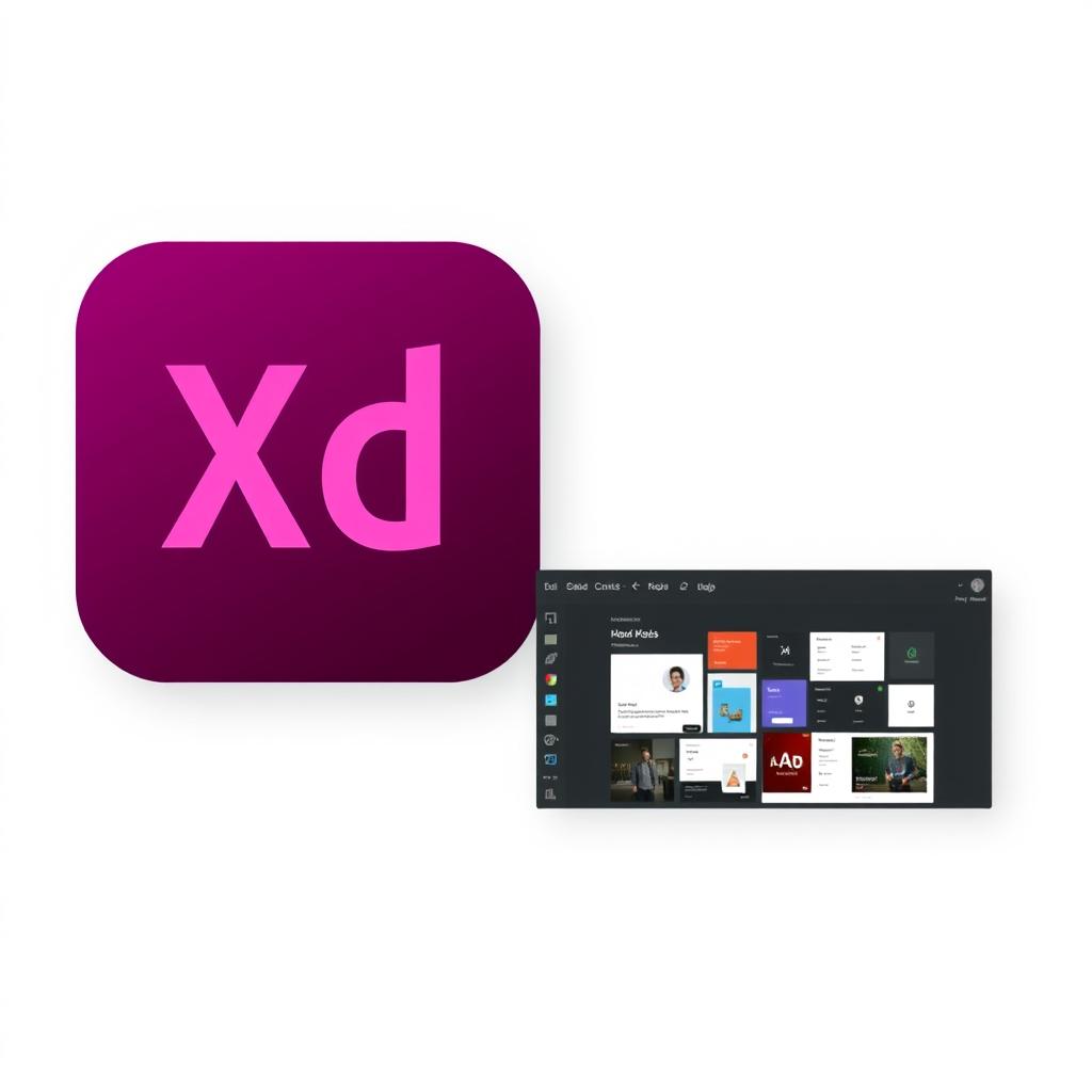 Adobe XD图标和界面展示