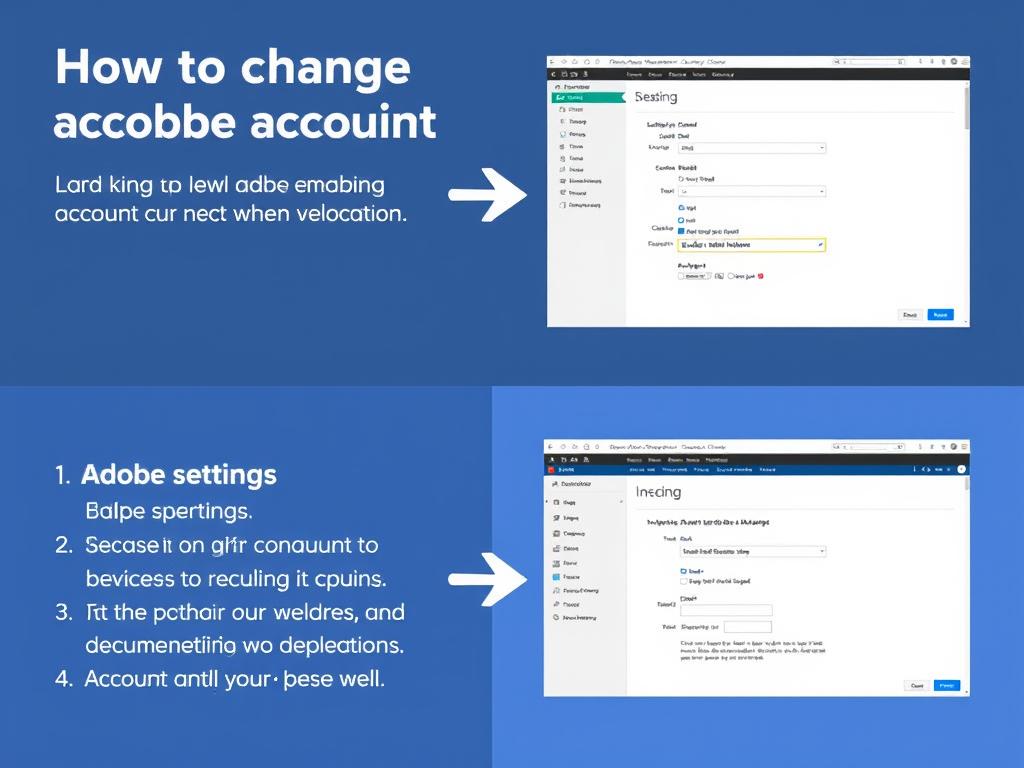Adobe账户区域切换流程示意图